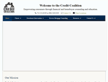 Tablet Screenshot of creditcoalition.org